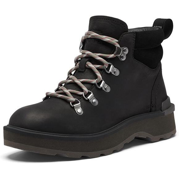 Sorel Women’s Hi-Line Black Waterproof Suede Leather Hiker Boots Size 6 New